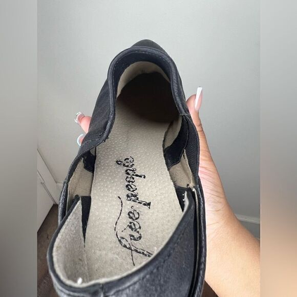 Free People x Lavorazione Artigiana Black Leather Ankle Bootie/Convertible Mules - Picture 15 of 16